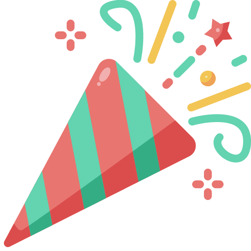 Confetti new year celebration celebrate icon Confetti new year celebration celebrate icon
