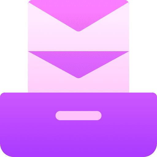 Archive inbox envelope interface icon