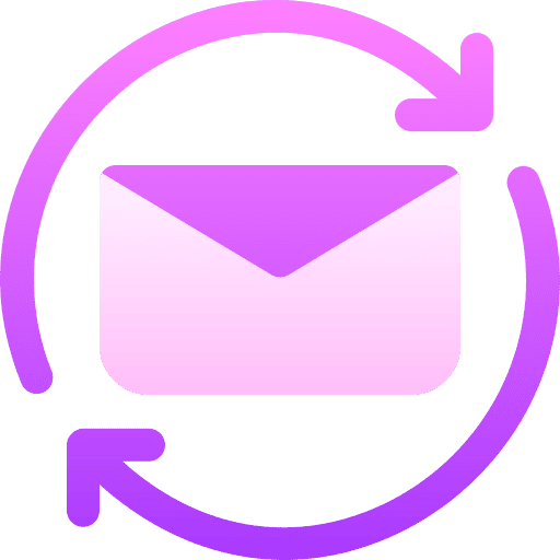 Mail letter arrows send icon