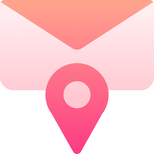Mail placeholder mail maps and location icon