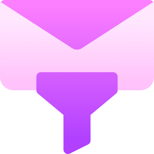 Filter envelope message email icon Filter envelope message email icon