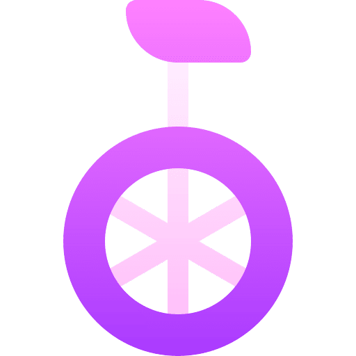 Unicycle pedals entertainment transport icon Unicycle pedals entertainment transport icon