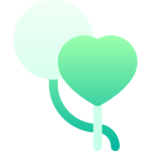 Balloons birthday party entertainment icon Balloons birthday party entertainment icon