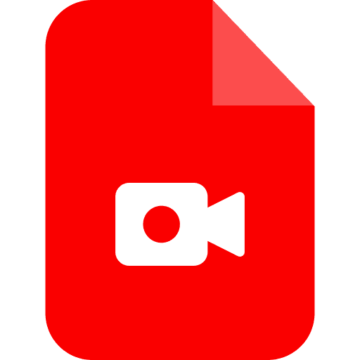 Video camera format files and folders icon Video camera format files and folders icon