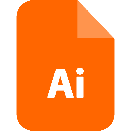 Adobe illustrator format document ai icon Adobe illustrator format document ai icon
