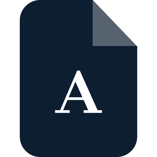 Font file ttf file font file document icon Font file ttf file font file document icon