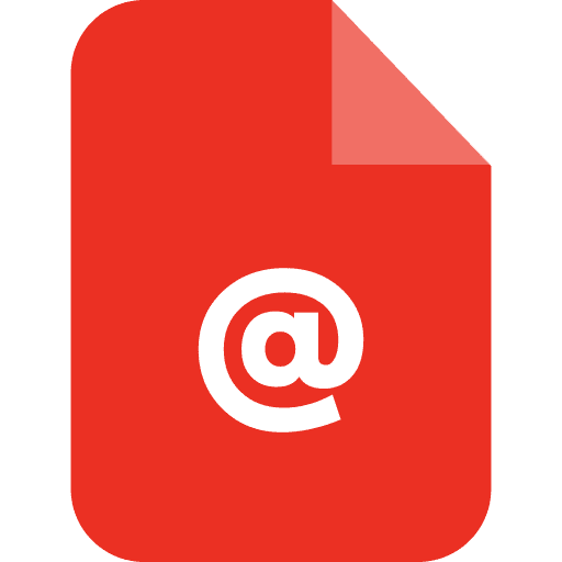 Mail format extension file icon Mail format extension file icon