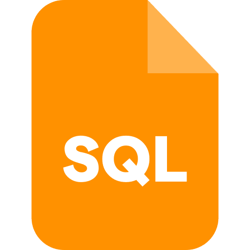 Sql format database file sql icon Sql format database file sql icon