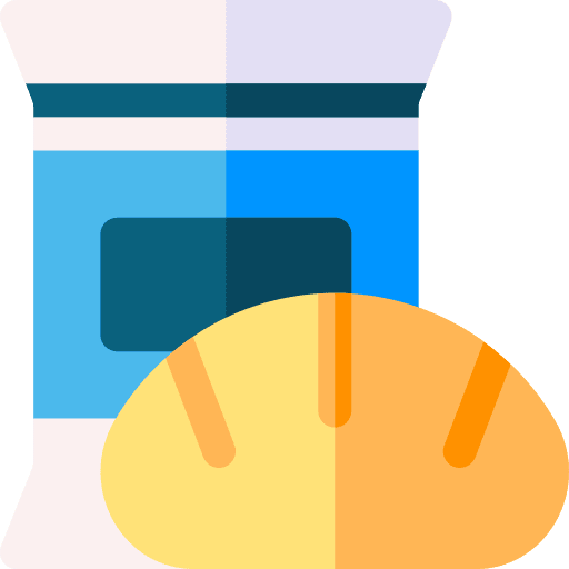 Bread food and restaurant food stove icon