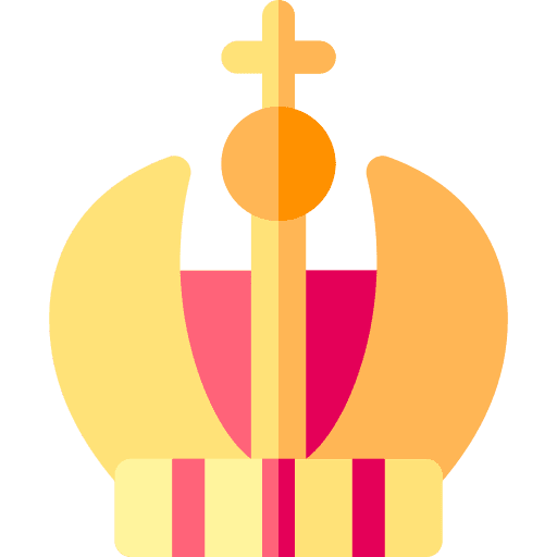 Crown king monarchy queen icon