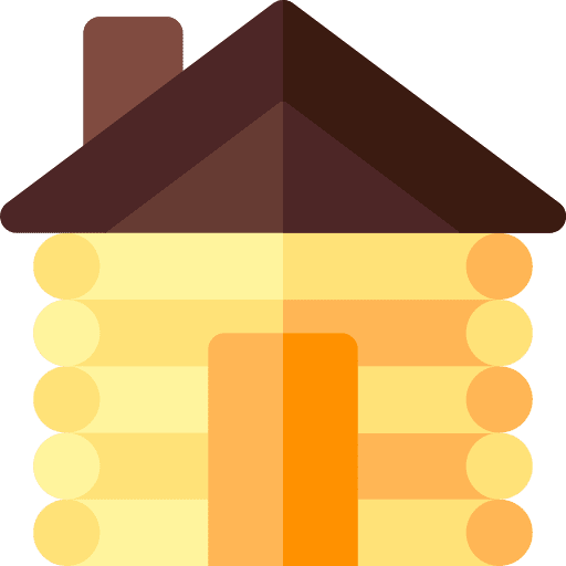 Hut hut outdoor wood icon