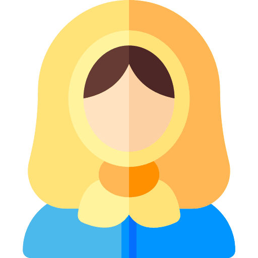 Russian traditional avatar woman icon