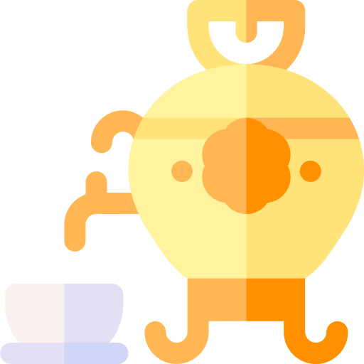 Samovar cultures tea russian icon