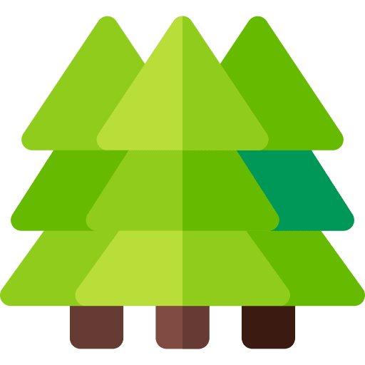 Pine botanical christmas tree tree icon