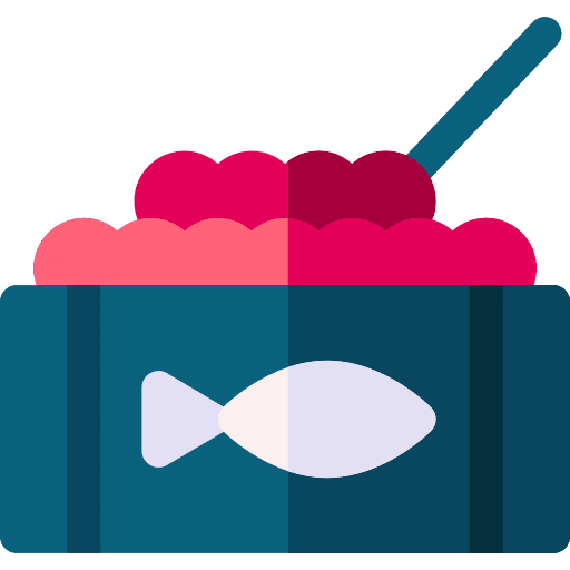 Caviar gourmet canned food caviar icon