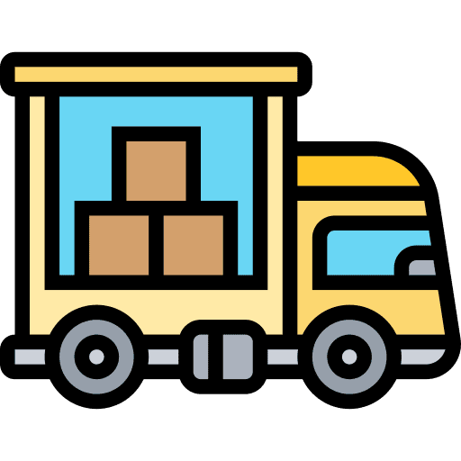Delivery truck delivery truck delivery logistics icon