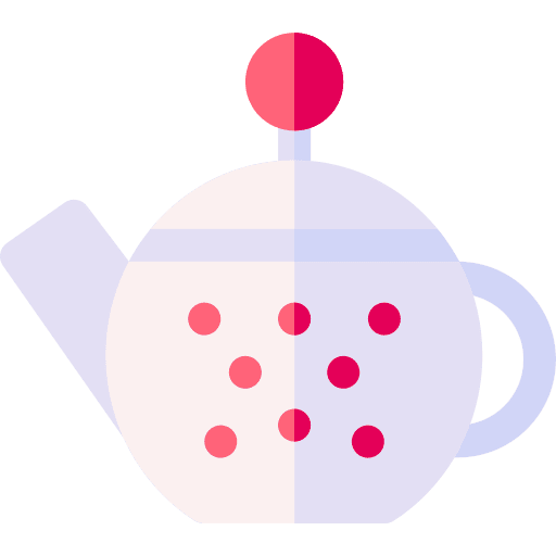 Teapot food and restaurant tea pot drinking icon