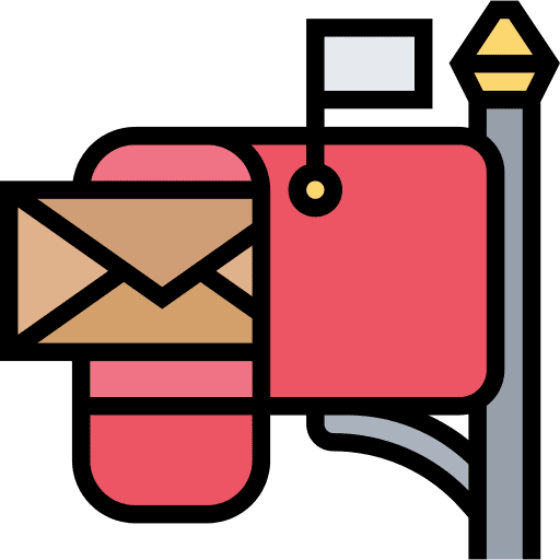 Mailbox shipping and delivery letterbox communications icon Mailbox shipping and delivery letterbox communications icon