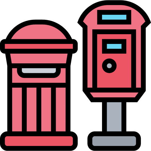 Postbox mailbox postal delivery postal service icon Postbox mailbox postal delivery postal service icon