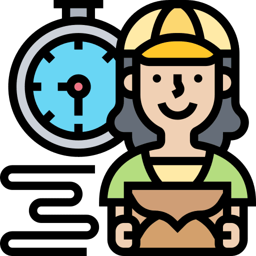 Service letter speed shipping and delivery icon