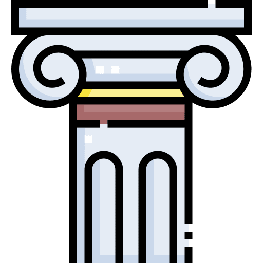Column roman building greek icon