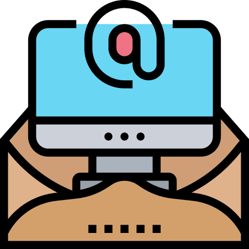 Electronic mail envelope document shipping and delivery icon Electronic mail envelope document shipping and delivery icon