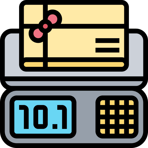 Scales weight package delivery box icon Scales weight package delivery box icon
