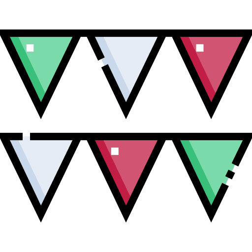 Garland party decoration celebration icon Garland party decoration celebration icon