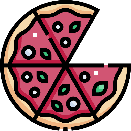 Pizza italian food and restaurant pizza icon Pizza italian food and restaurant pizza icon