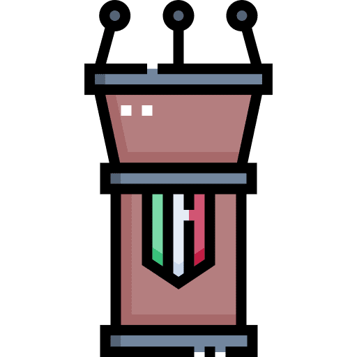 Podium podium communications politics icon Podium podium communications politics icon