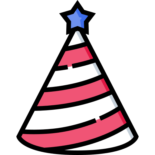 Party hat 4th of july independence day united states of america icon Party hat 4th of july independence day united states of america icon