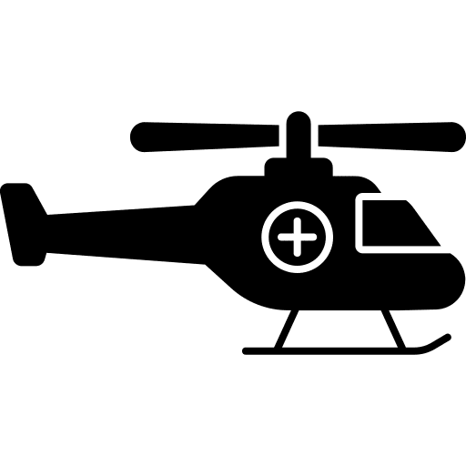 Helicopter emergency helicopter rescue icon