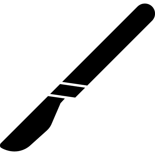 Scalpel surgery healthcare and medical knife icon
