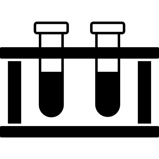 Test tube blood tube laboratory education icon