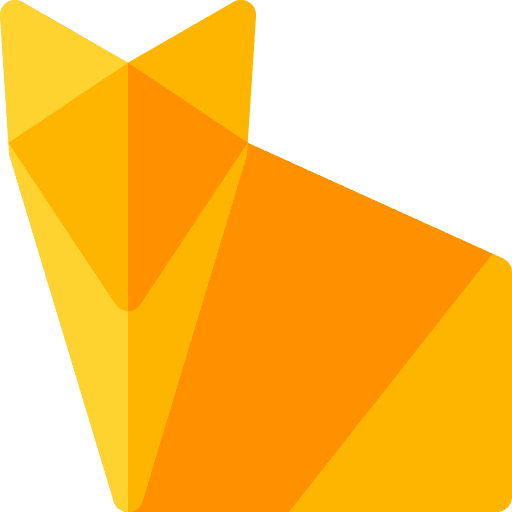 Fox fox fold animal icon
