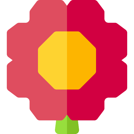 Flower origami art and design flower icon Flower origami art and design flower icon