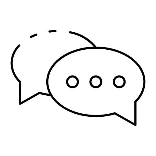 Message chat conversation speech bubble icon