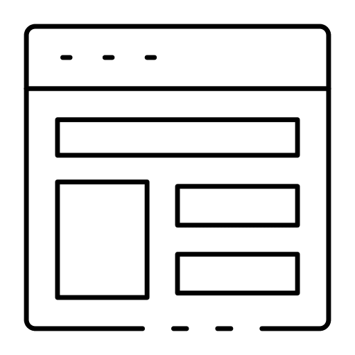 Web browser dashboard webpage ui icon