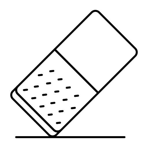 Rubber remove clean rubber icon