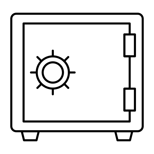 Locker security safety locker icon
