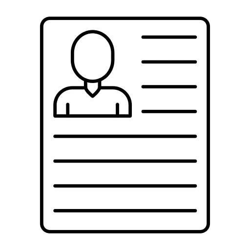 Cv cv user personal profile icon
