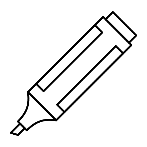 Highlighter permanent highlighter draw icon
