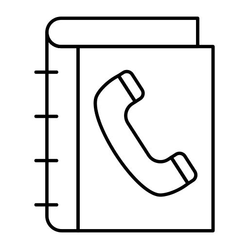 Phone book phone book contact book communications icon