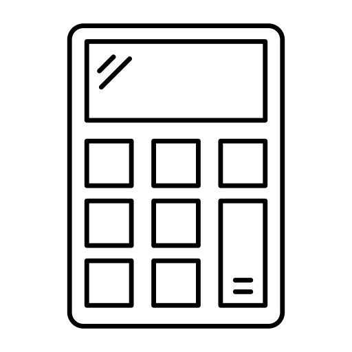 Calculator calculation accounting education icon