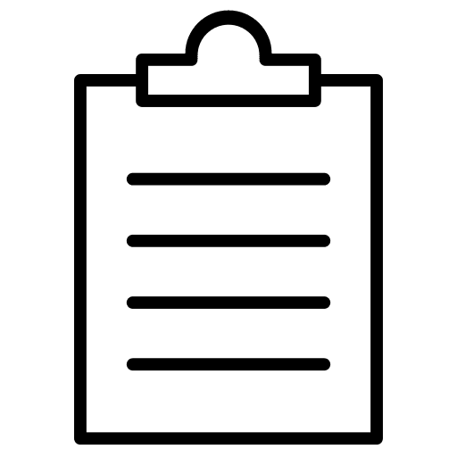 Clipboard report tasks list icon