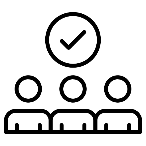 Group user group check icon