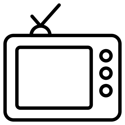 Television electronics television old icon Television electronics television old icon