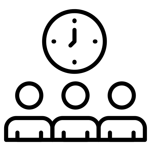 Employees time and date employees time icon Employees time and date employees time icon