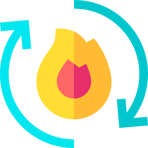 Metabolism circular arrows nutrition biology icon