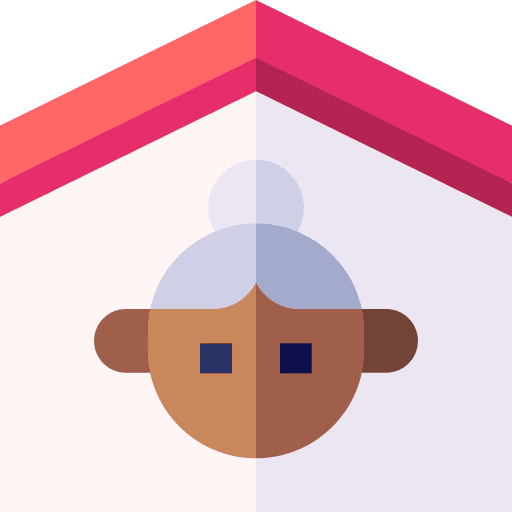 Nursing home healthcare and medical elderly person icon Nursing home healthcare and medical elderly person icon